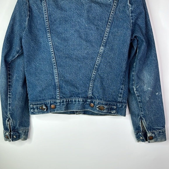 Vintage Rustler Denim Trucker Jean Jacket Size Small - Picture 6 of 10